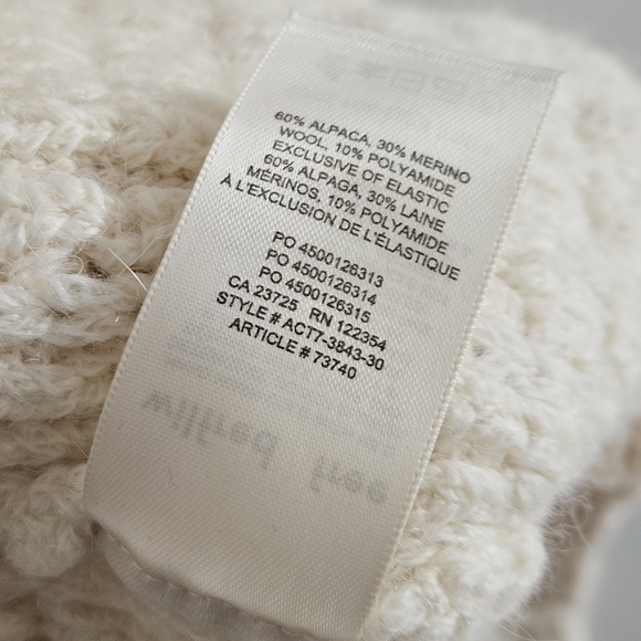 Aritzia Wilfred Free Cable Knit Fisherman Cardigan Alpaca Merino Wool Small - Picture 14 of 15